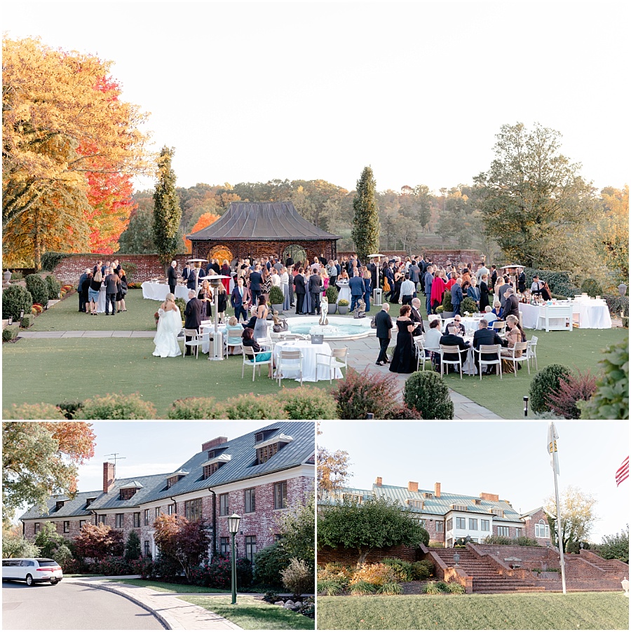Guests enjoying Hamilton Farms Golf Club Wedding Grounds