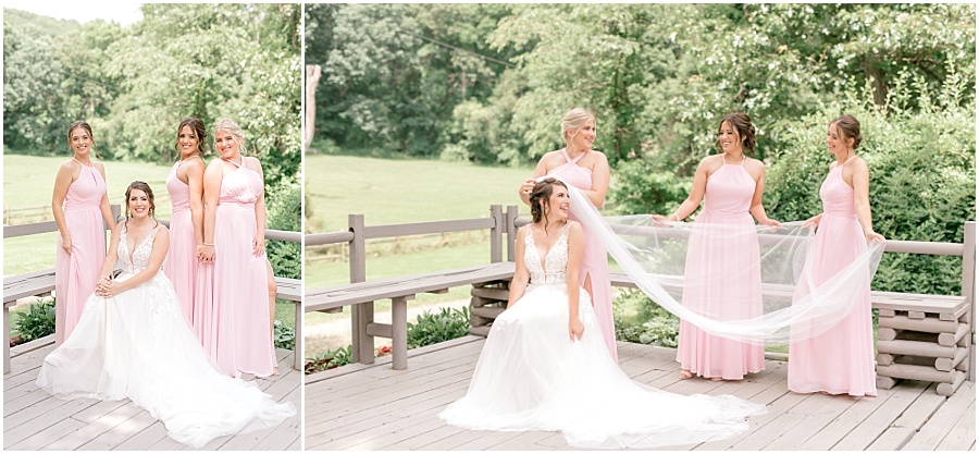 A light and airy summer wedding at Waterloo Village with elegant detail a