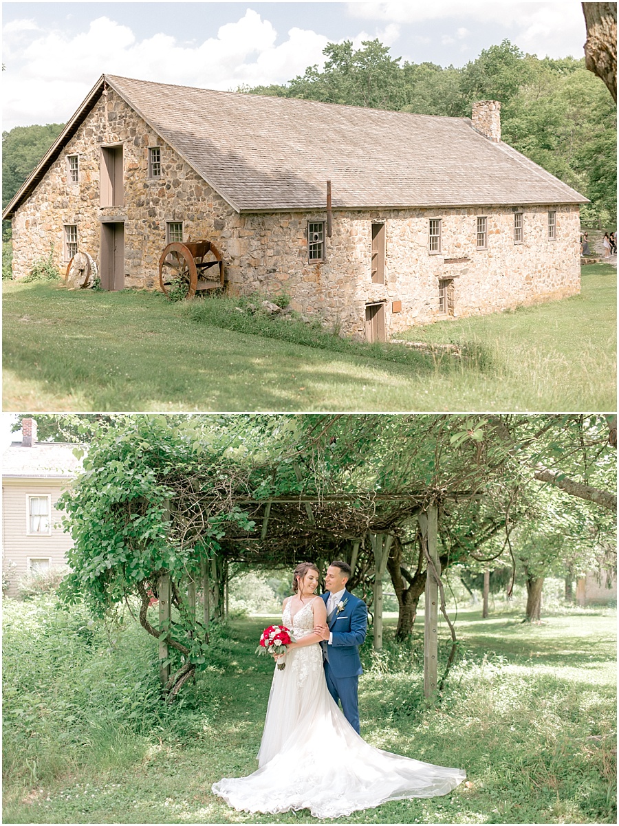 A light and airy summer wedding at Waterloo Village with elegant detail at a historic estate