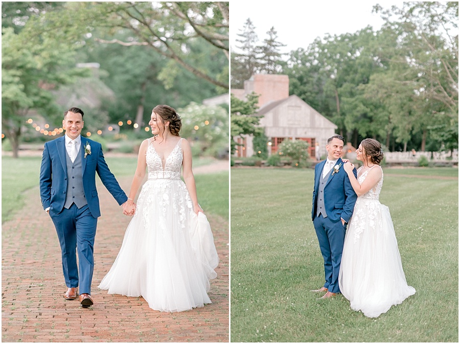 A light and airy summer wedding at Waterloo Village with elegant details